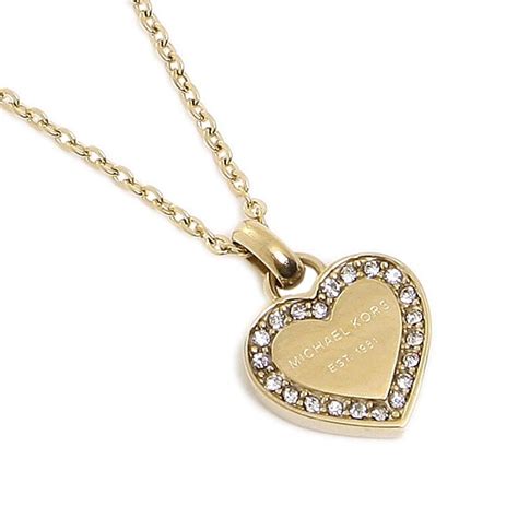 michael kors necklace gold heart|mk jewellers catalogue.